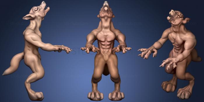 3D model Werewolf2 (STL)